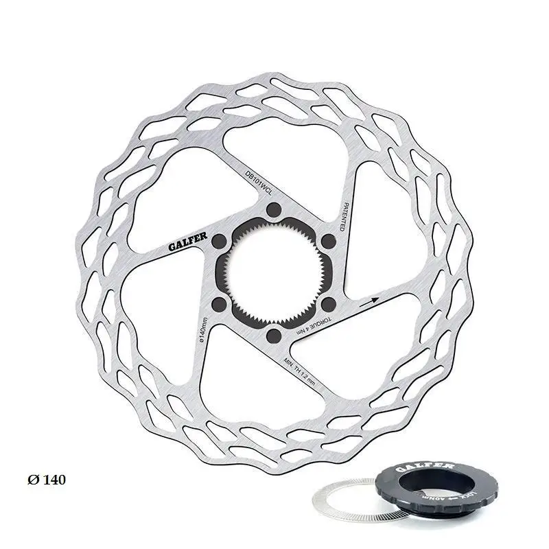 GALFER | Disco De Freno Road Wave Center Lock - El disco de freno Galfer Road CENTER LOCK está fabricado con un acero especifico AISI 420 que soporta mejor los cambios de temperatura y vuelve a su