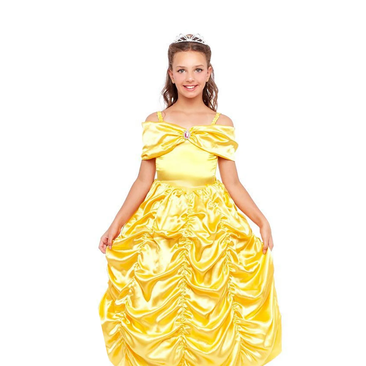 Vestido de Princesa Belle para Niñas y Mujer Disfraz la Bella y la Bestia de Carnaval Fiesta Cumpleaños Halloween Festival Disfraces para adultos y niñas