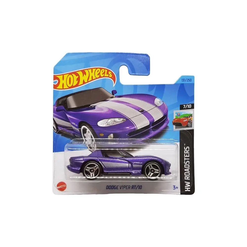 HOT WHEELS - HW ROADSTERS - DODGE VIPER RT/10 (131/250) - PURPLE (HALF CARD), HW131_ASS32, TIENDA CON LICENCIA OFICIAL