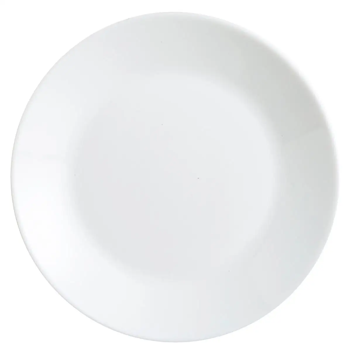 LUMINARC ZELIE Caja 12 Platos Postre Opal 18CM Blanco Brillo Fabricado en Francia Reciclable