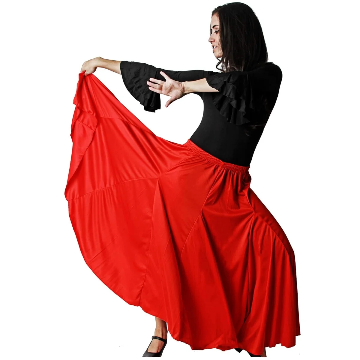 Women's professional dance Flamenco or Sevillanas skirt 3 colors solid skirt available