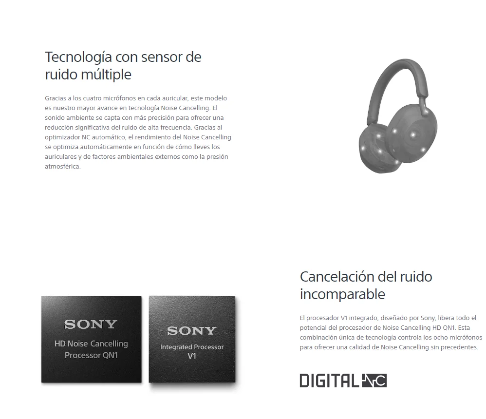 Sony WH-1000XM5 – Auriculares inalámbricos con cancelación de Ruido (autonomía de 30 Horas) 7