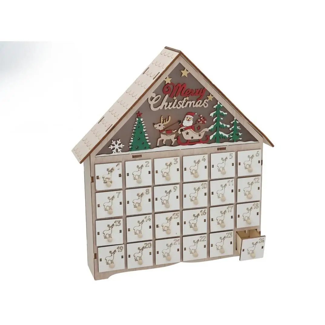 Gerimport Calendario adviento Magia 20 x 5,5 x 25 cm