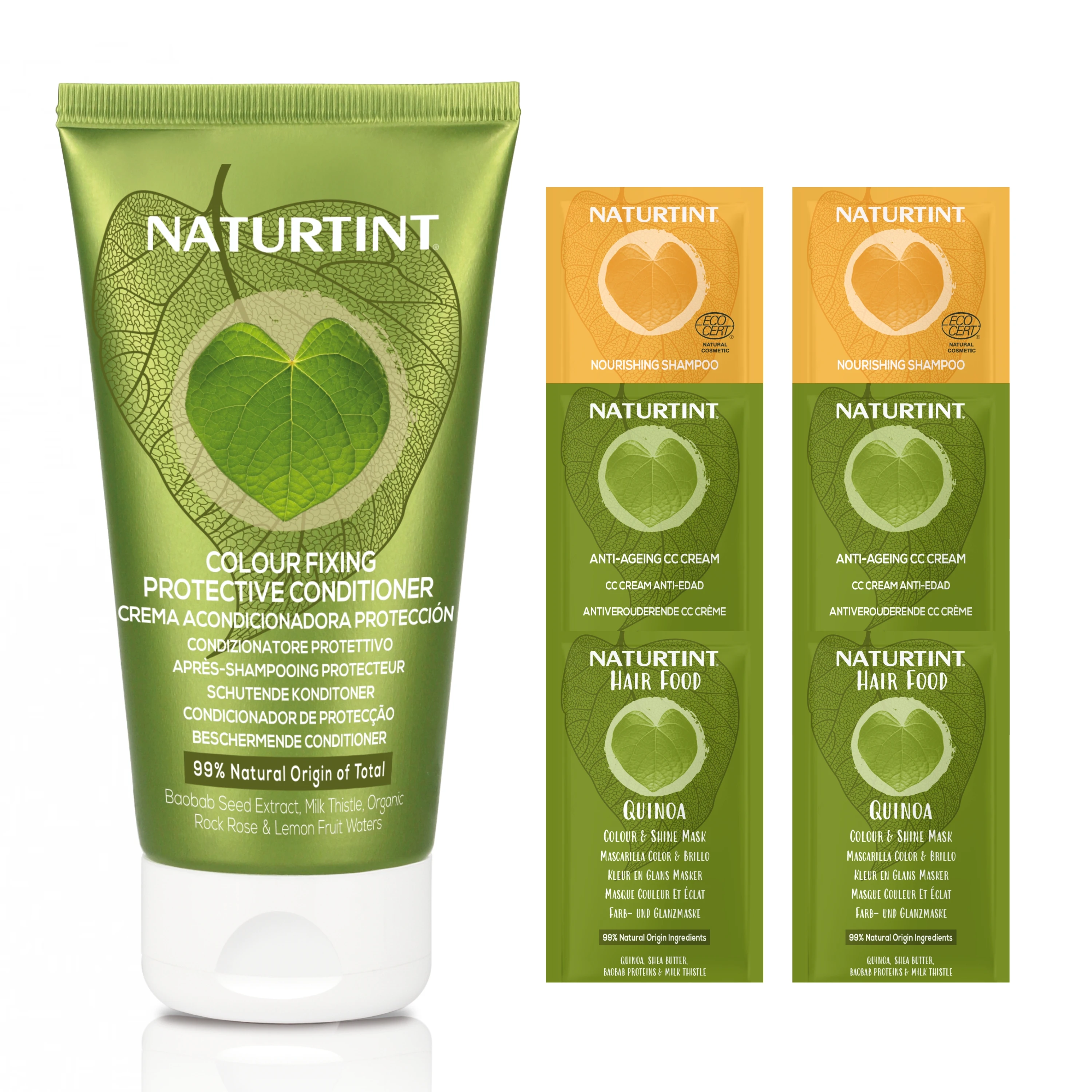 Naturtint Crema Acondicionadora sin sulfato ni siliconas,  Reparación y Brillo. Hidrata, Protege y Repara el cabello dañado. Apto para el Método Curly,  99% Ingredientes Naturales, 150 ml