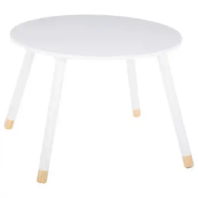 Factory Cuadros - Mesa Infantil Blanca Princesa - Bonito Diseño - 60x60x43cm