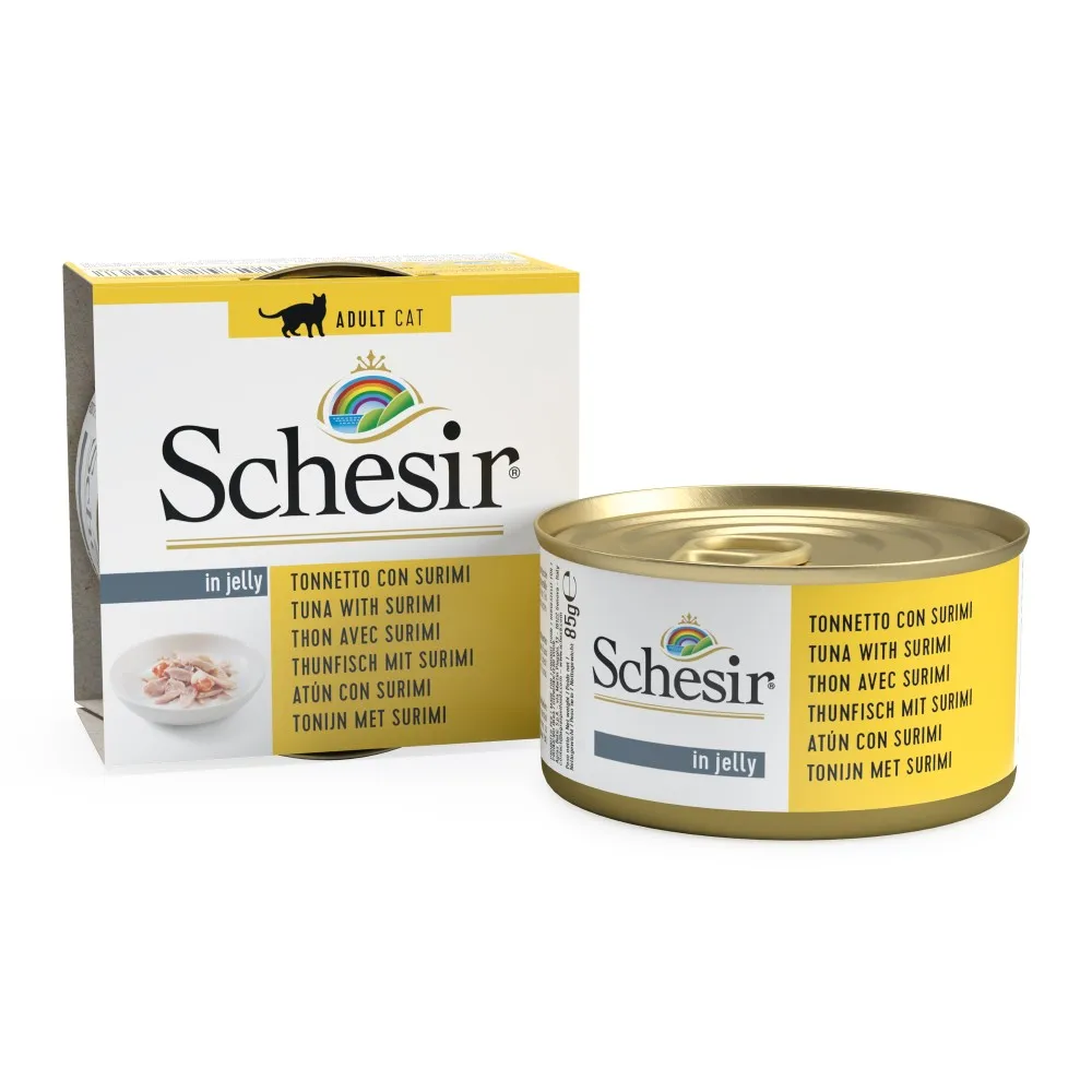 Schesir Cat wet Cat food (14 x 85gr) -premium quality food for your feline-irresistible and nutritious taste!