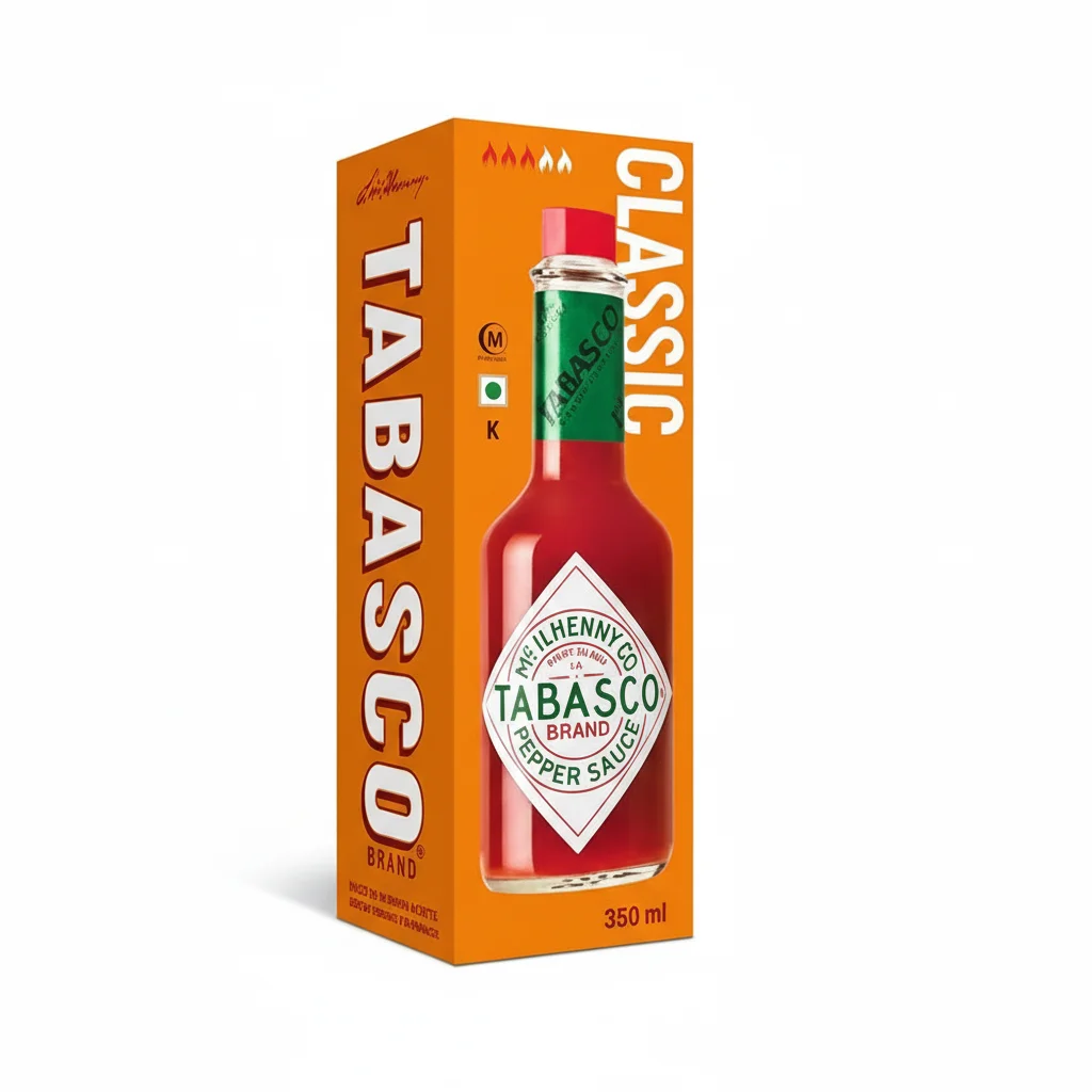 TABASCO® Salsa de Chile Picante Roja Original, Botella de 350ml - Salsa Picante 100% Natural Madurada 3 Años en Barrica de Roble - Ideal para Pizzas, Carnes y Cócteles botella vidrio