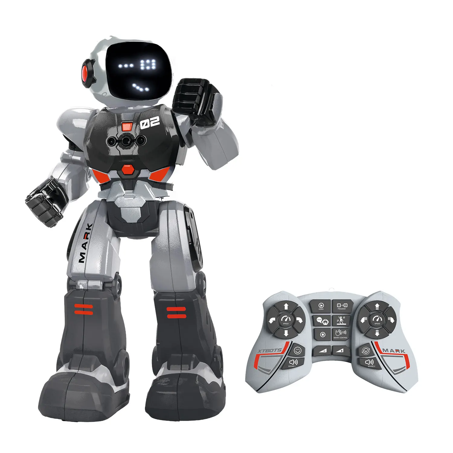 Xtrem Bots - Mark | Toy Robot | Toys children 5 years or more | Remote control and programmable Robot | Toys for children 5 6 7 8 years old | Robotics