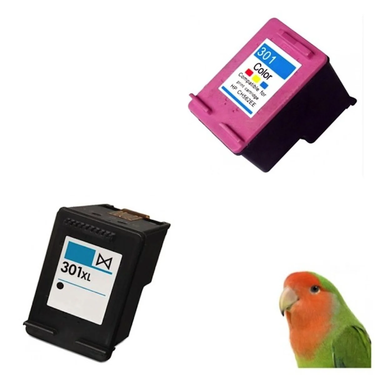 Nobrand Cartuchos de Tinta HP 301XL Compatibles Negro + Color para Impresoras Officejet y Deskjet HP