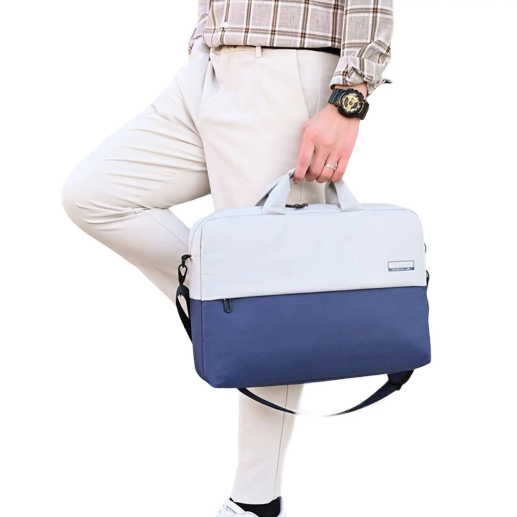 Laptop Backpack with USB Charging Cable, Multi-functional, Anti-theft, Various Colors, Perfect for Students and Tablets, Made from Durable Nylon and PU Leather.