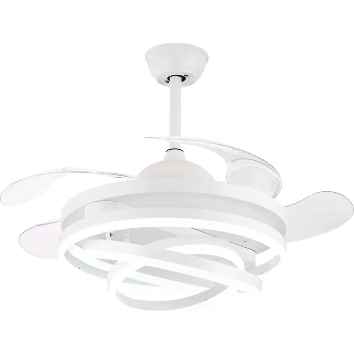 SFERA ceiling fan with DC Motor and 3 LED light rings 36W (3000K, 4000K, 6500K) + remote Control-BEL AIR HOME