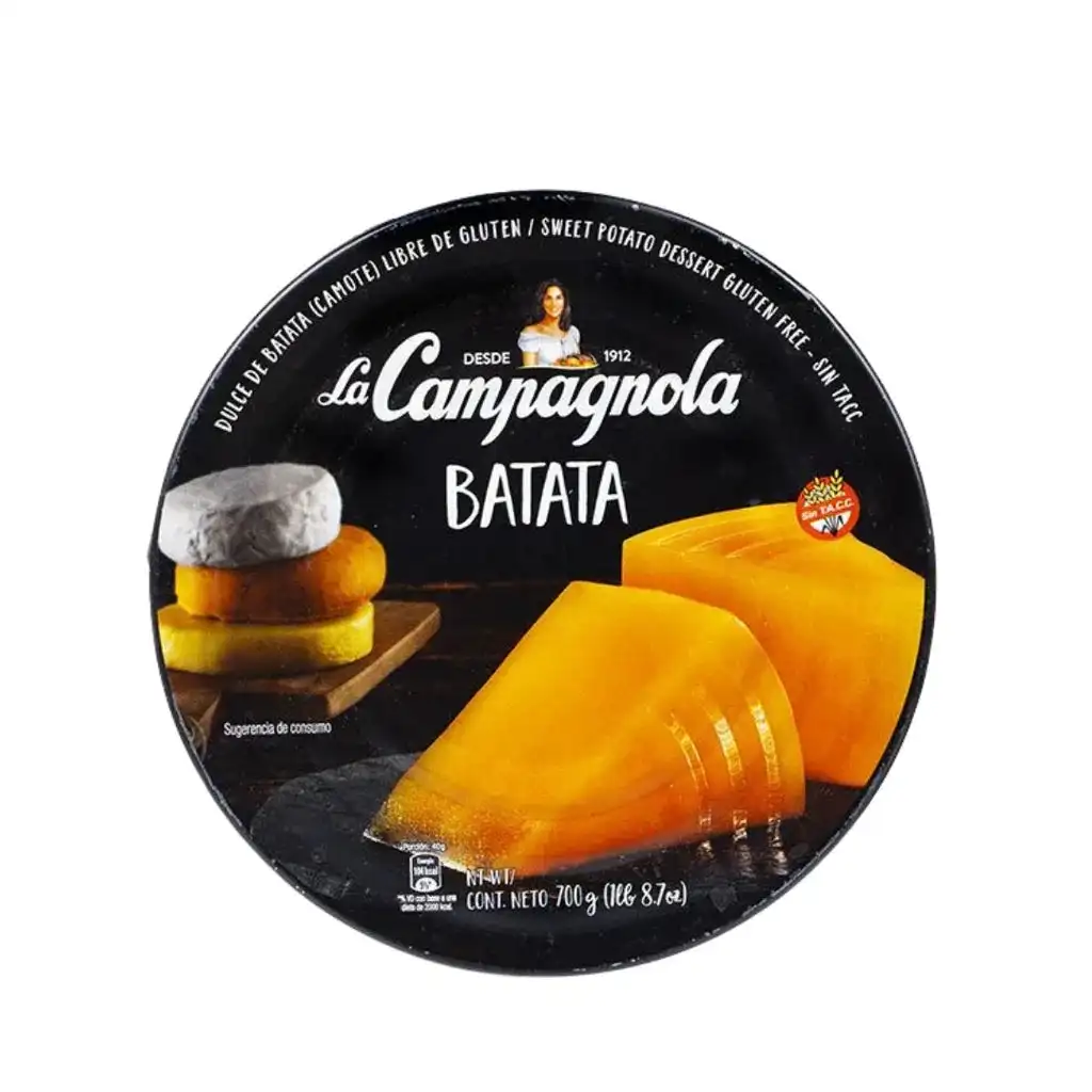 Dulce de Batata La Campagnola 700 Grs - Ideal para Untar en Tostadas y Preparar Postres - QUMIR