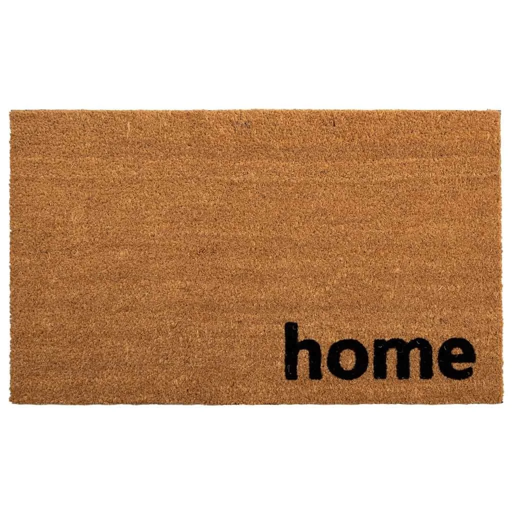 Felpudo de fibra marron 45x75