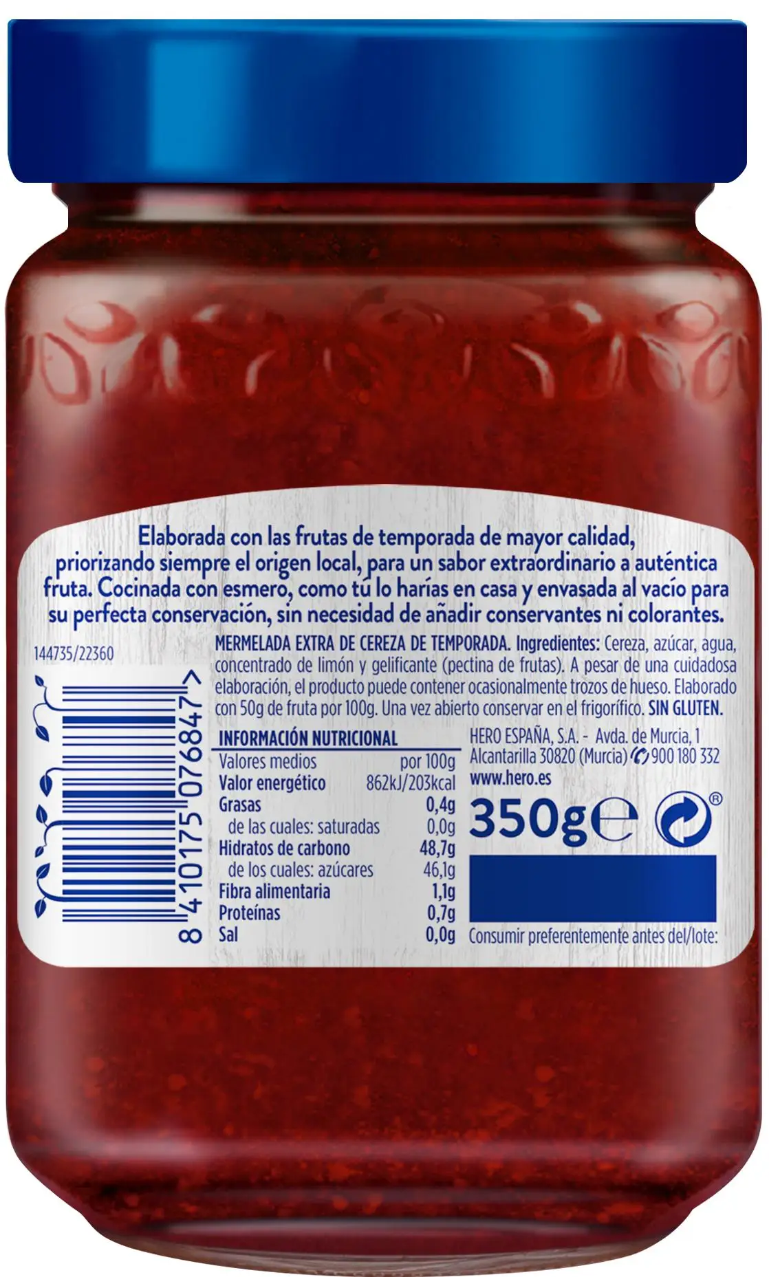 HERO jam season cherry pack 2x350g