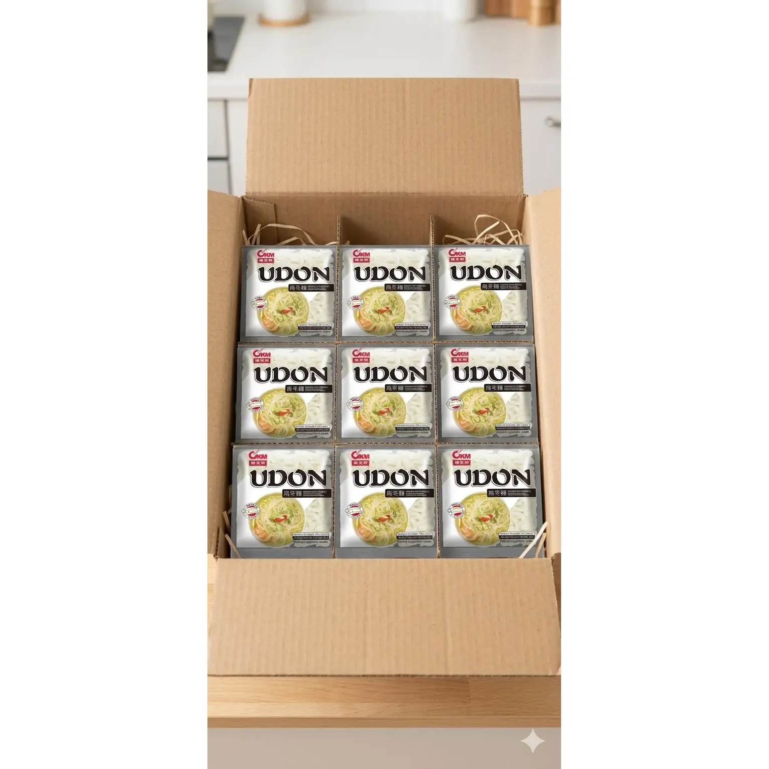 CKM Fideos Udon Instantáneos Rápidos y Convenientes para Comidas Deliciosas y de Calidad Fáciles de Cocinar Versátiles y Apto para Todos