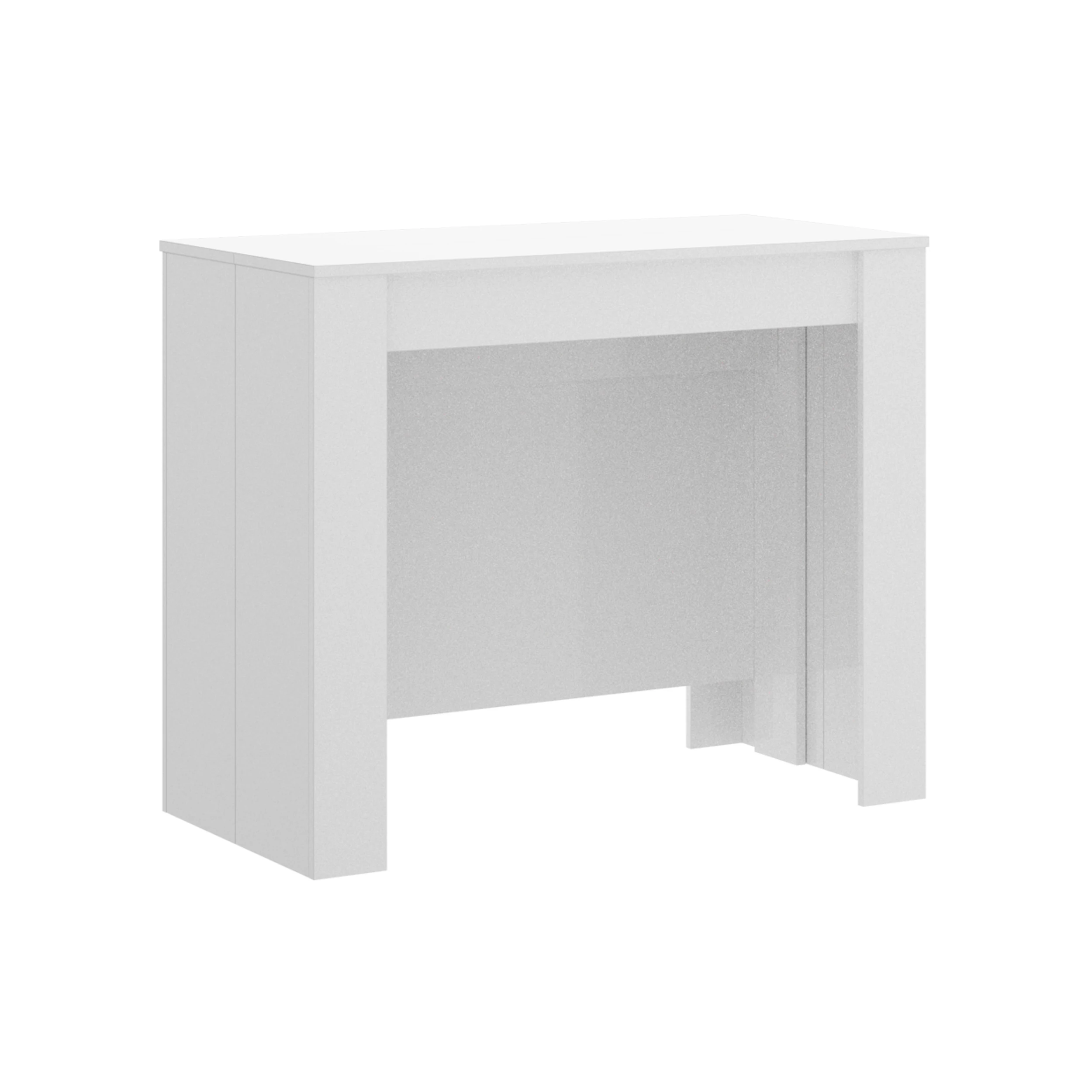 Mesa Comedor y Cocina Extensible Dekit KIONA Blanco Brillante