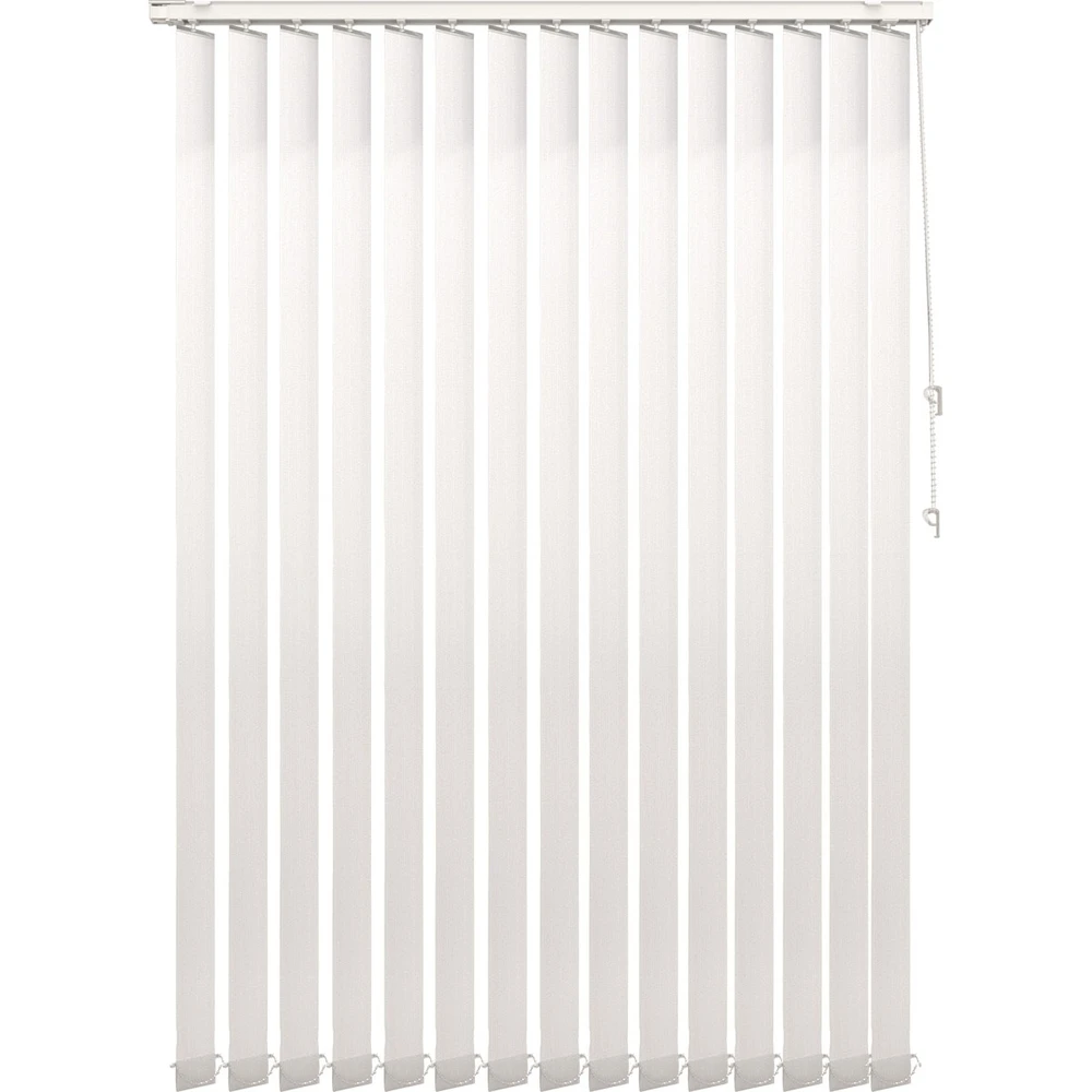 Plushome Estor Tamizante De Lamas Verticales (100X260Cm,150X260Cm,200X260Cm,250X272Cm) Oslo. Blanco/Gris