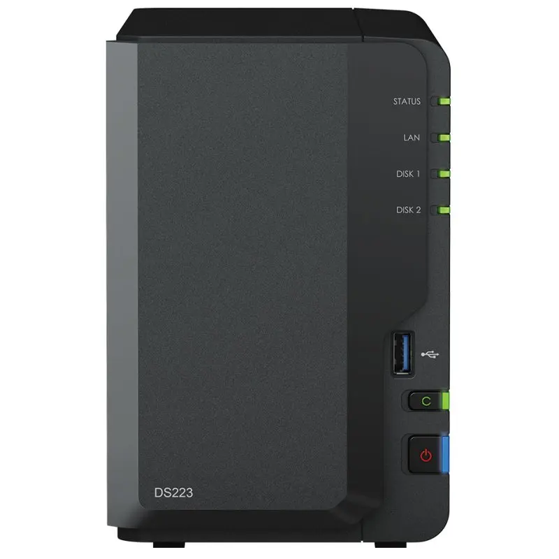 Synology diskstation ds223 - 2-bay nas server for centralization and data protection