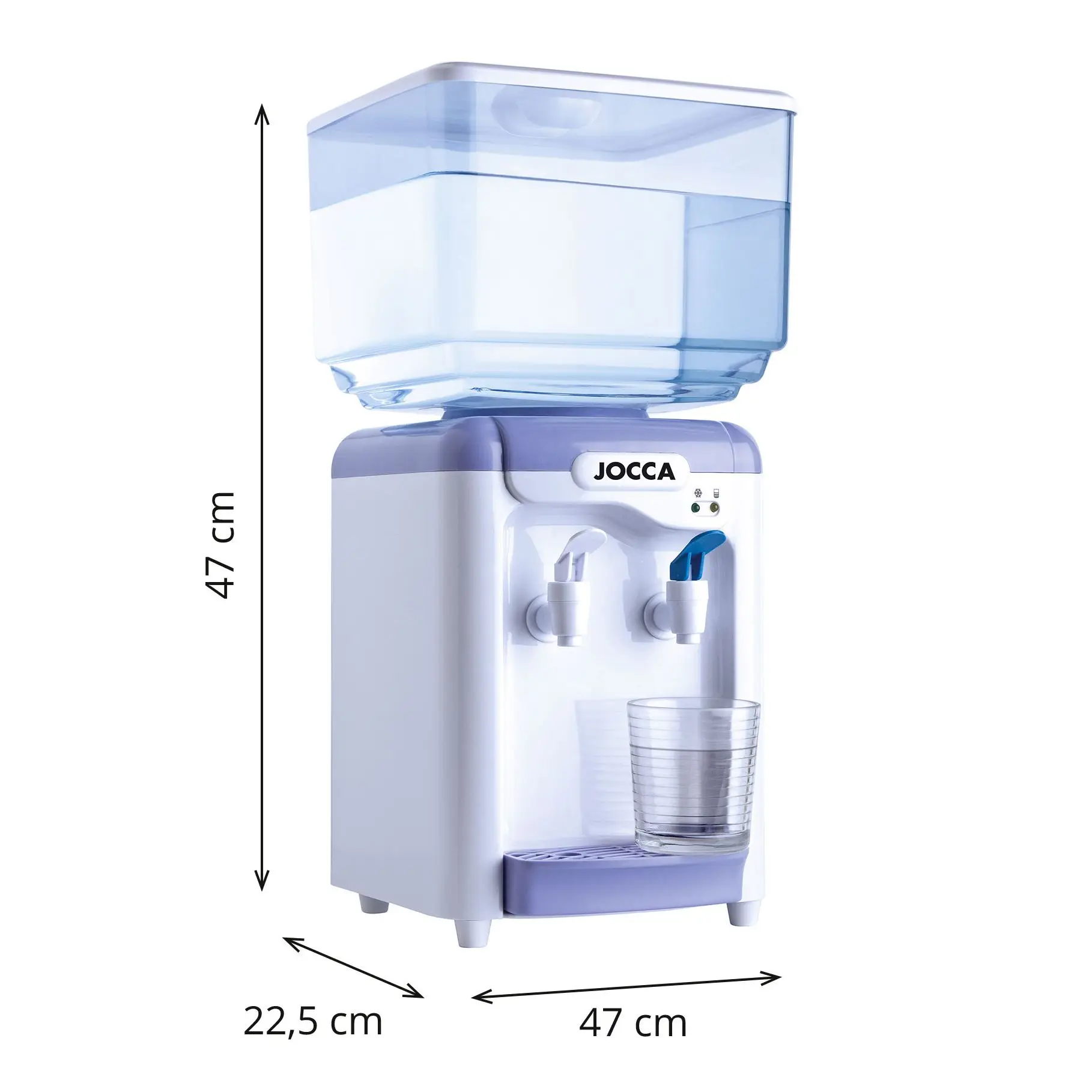 Elegante dispensador eléctrico Jocca de agua fría y del tiempo con depósito de 7 litros para la casa, el trabajo o la residencia disponible en color