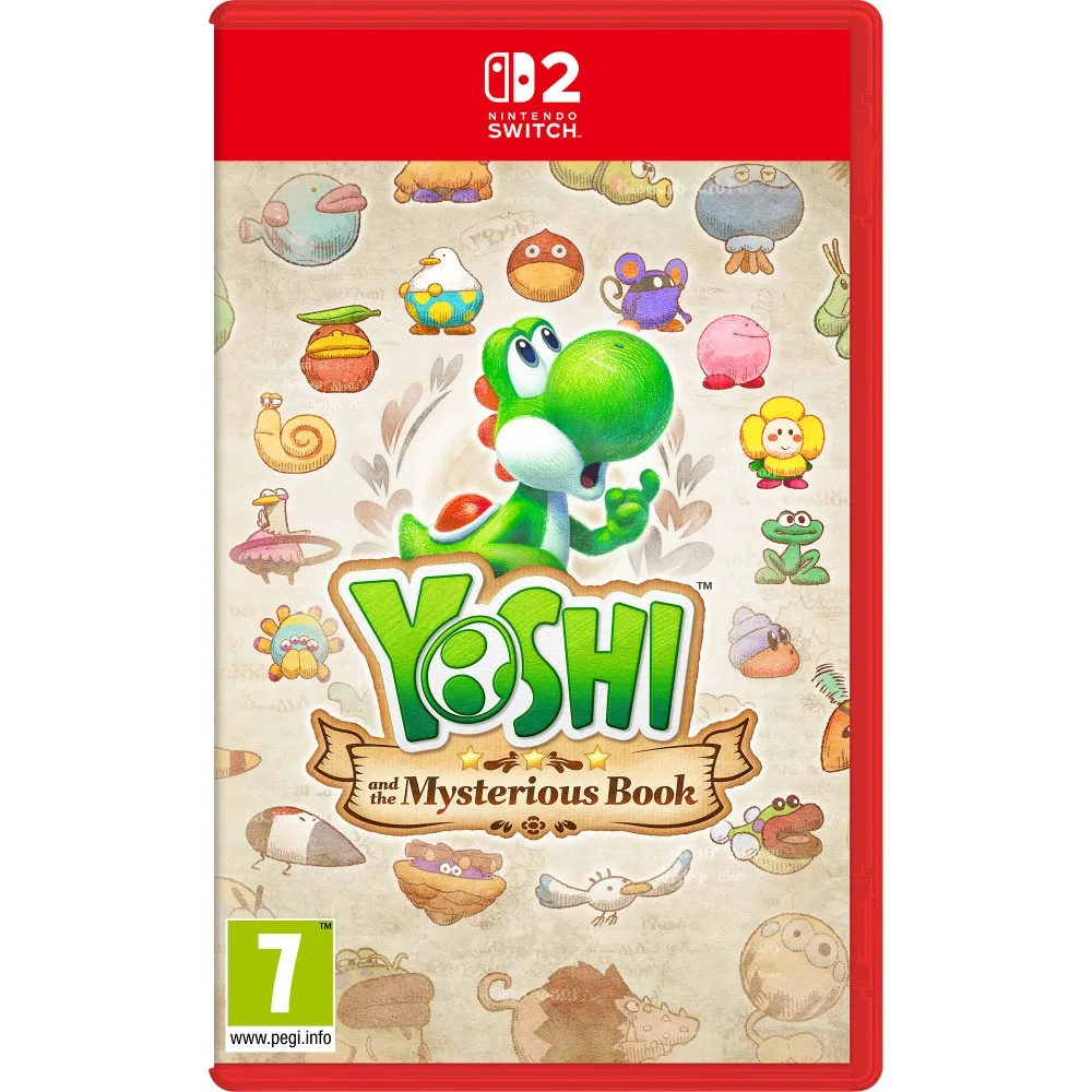 YOSHI AND THE MYSTERIOUS BOOK SWITCH 2 JUEGO FÍSICO PARA SWITCH2 VERSIÓN ESPAÑOLA GARANTÍA EUROPEA EUROPEAN WARRANTY