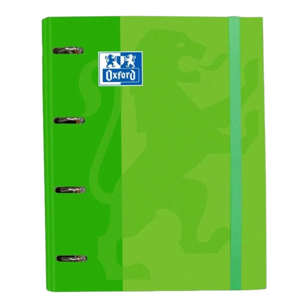 Carpesano OXFORD CLASSIC EUROPEANBINDER A4+ - Tapa Extradura - Recambio 5x5 - SCRIBZEE - Verde Manzana