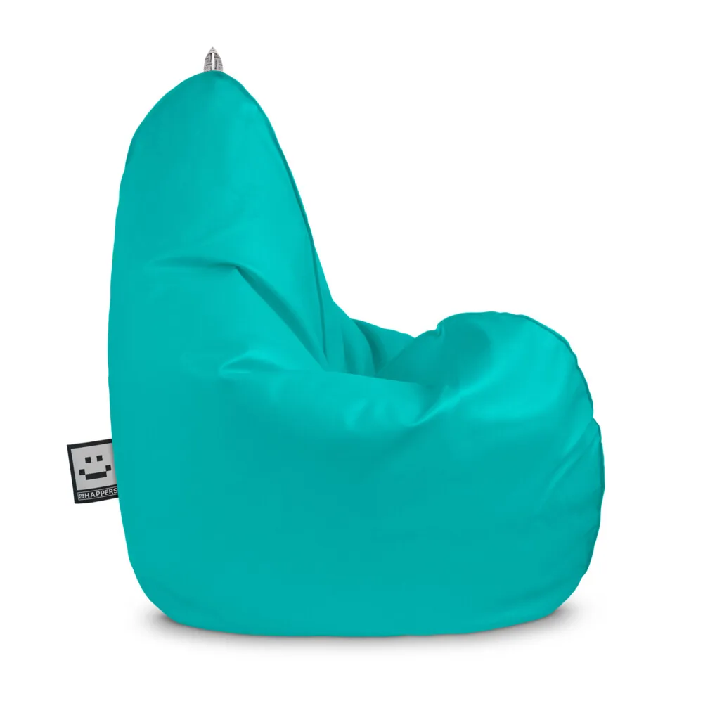 Puff Pera Relax Polipiel Turquesa HAPPERS - Cómodo, ligero y resistente. Make it Happers®