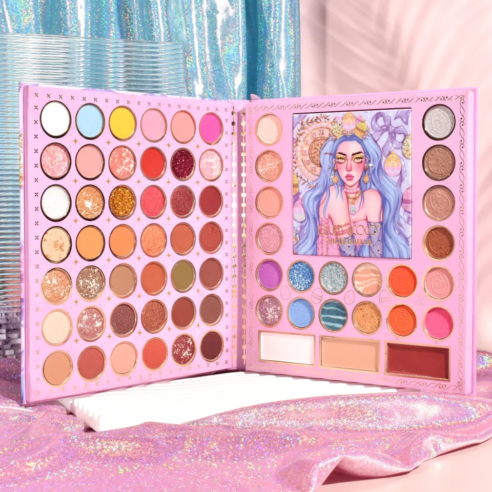 KEVIN & COCO Celestial Dreams 69 colors palette of eyeshadows and Illuminators