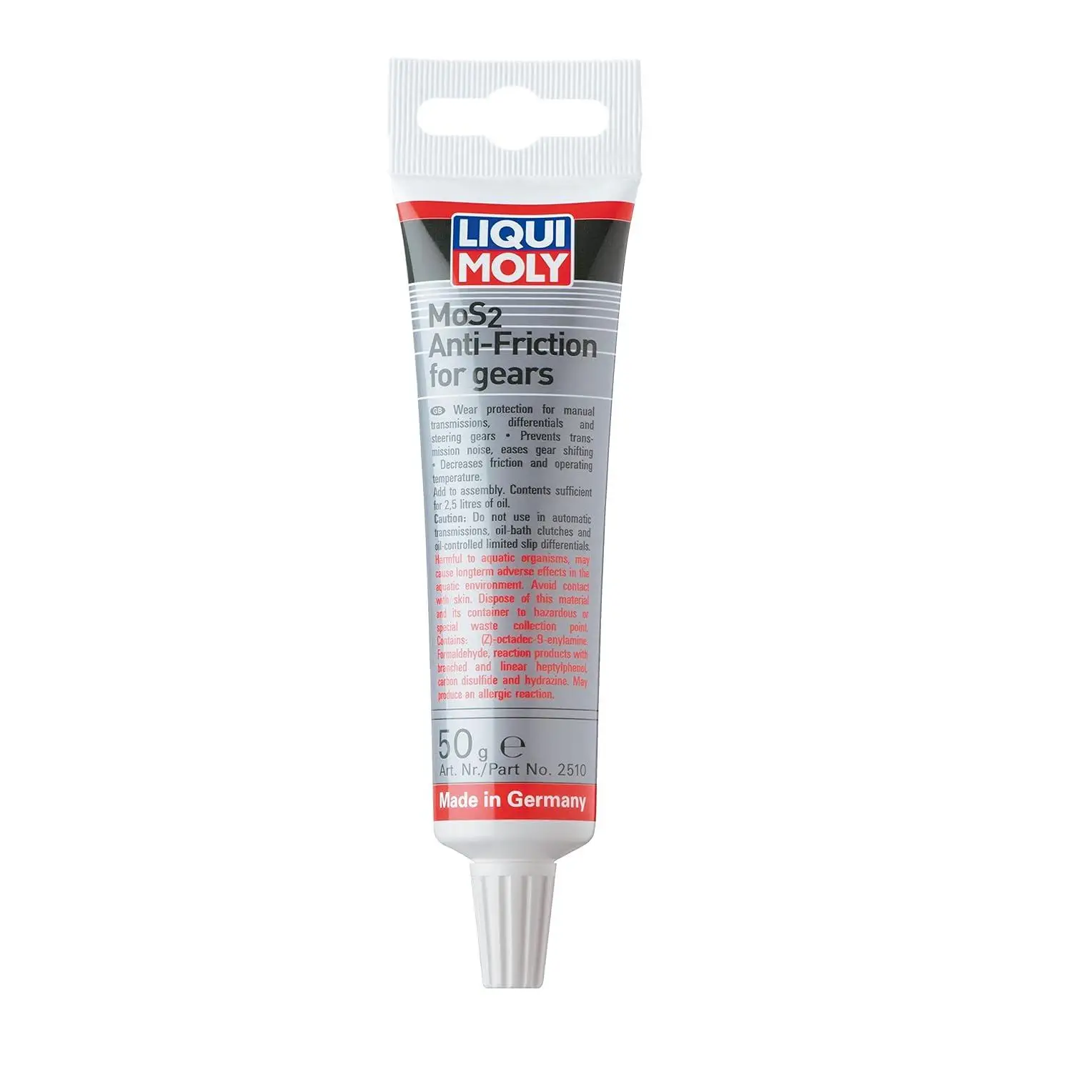 Liqui Moly WOL Aditivo de Engranajes 50 g - Mejora el Rendimiento del Aceite Mineral y Sintético con Tecnología MoS2 de Alemania