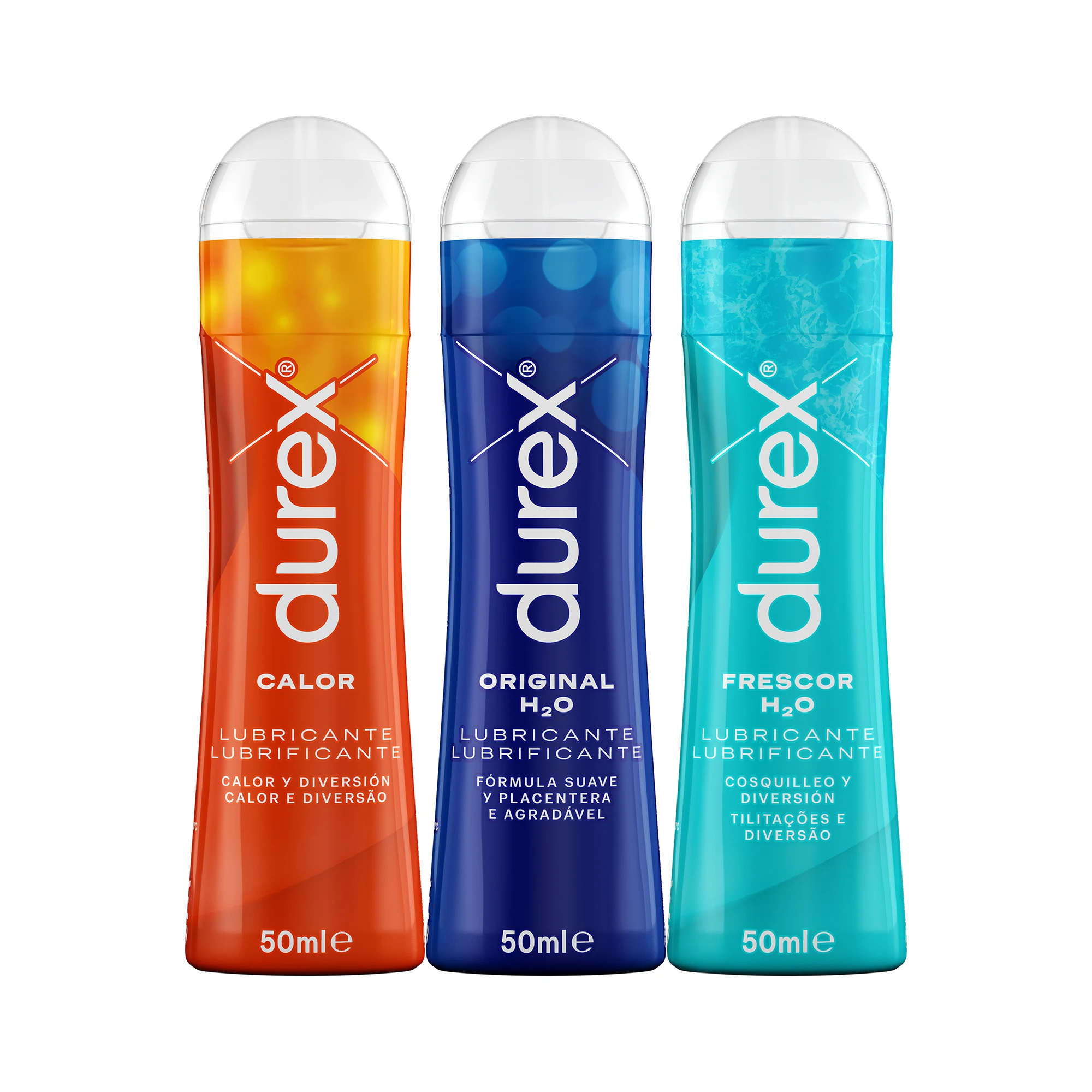 Durex - Pack of 3 Cooling, Warming, and Original H2O Lubricants 50ml for Vaginal, Anal, and Oral Sex, Alleviates Vaginal Dryness, Compatible with Latex Condoms, Enhances Pleasure and Fun. #1
