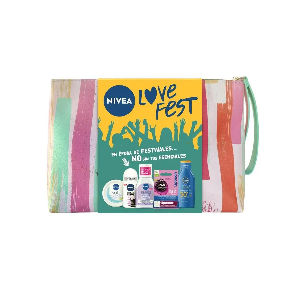 NIVEA Pack festivalero con neceser y 5 productos