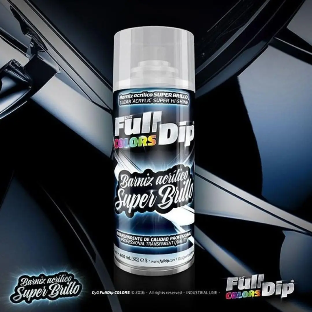 Autofull-Spray transparent acrylic varnish Full Dip-gloss finish-400 ml format.