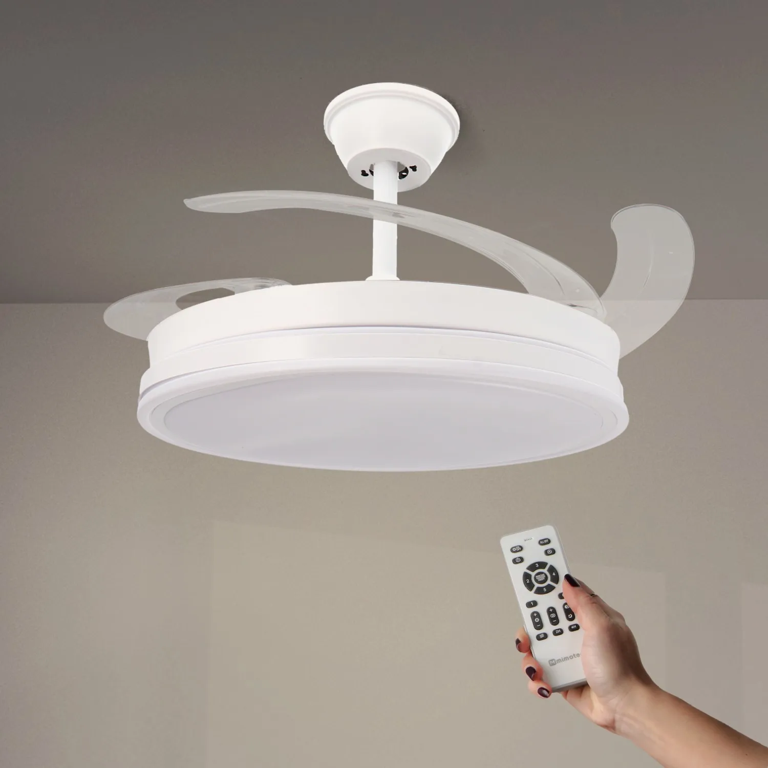 Ventilador de Techo Led White Olga ø107 Cm