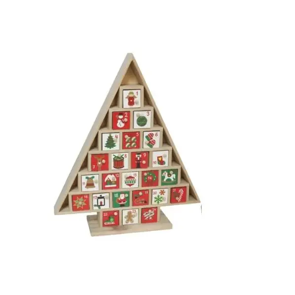 Gerimport Árbol de Madera para Decoración – Ideal como Centro de Mesa o Adorno Festivo