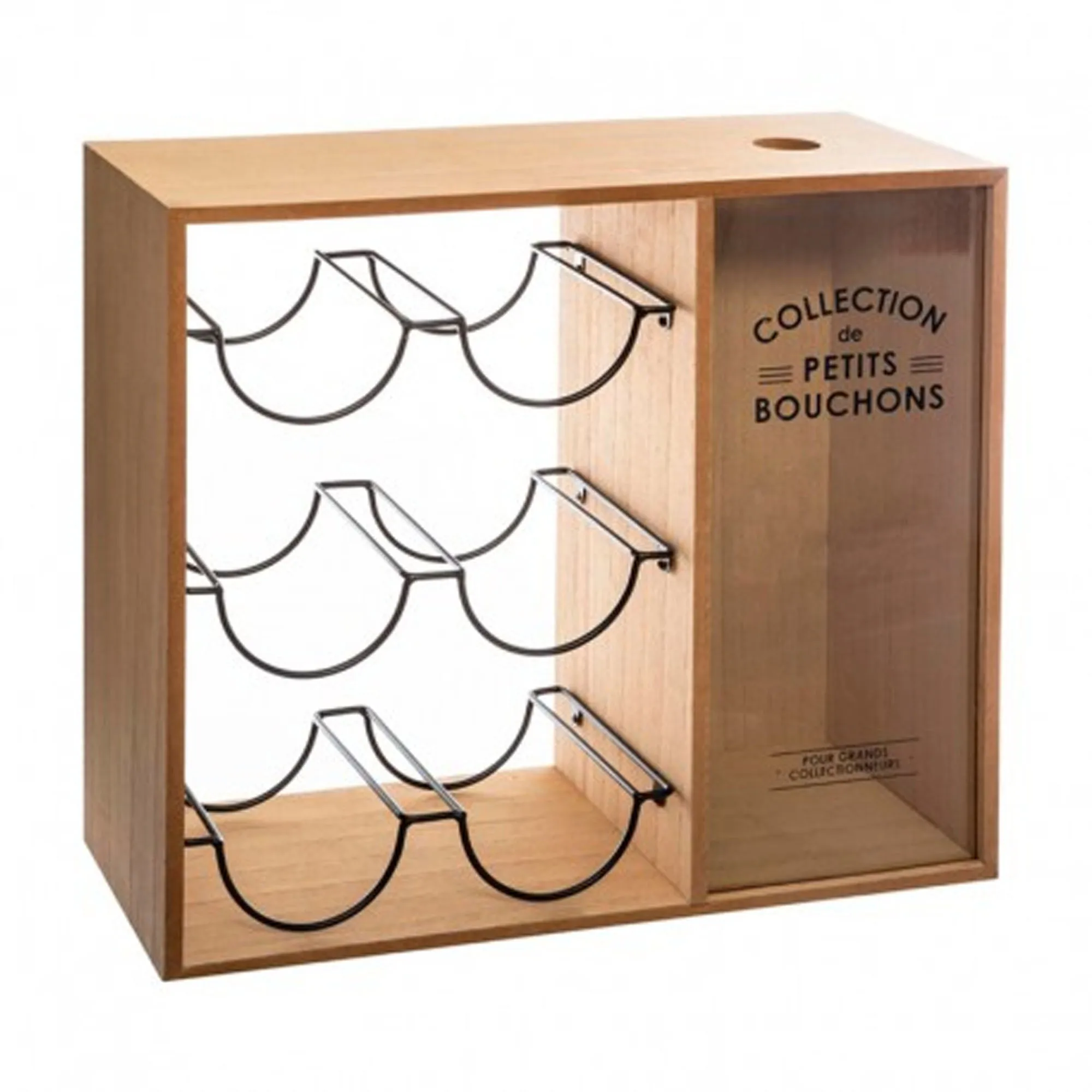 Atmosphera Botellero Elegante para 7 Botellas en Beige