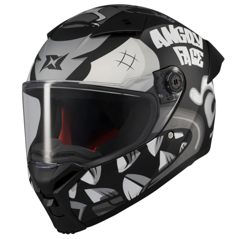 Casco Moto Casco Axxis Fenix Angry Face   Ce U