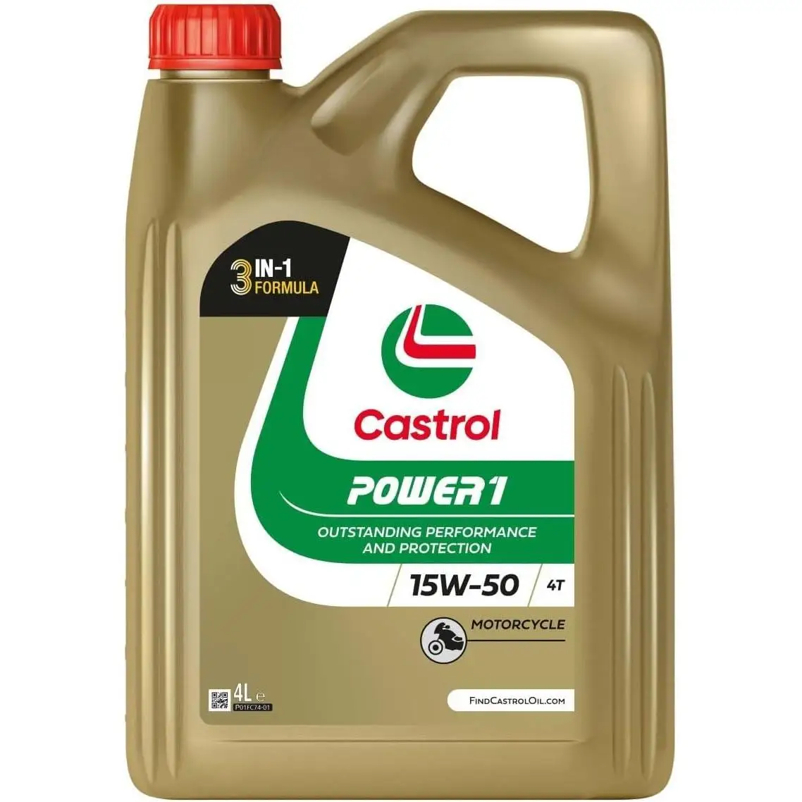 Castrol POWER1 4T 15W-50 Aceite de Moto 4L