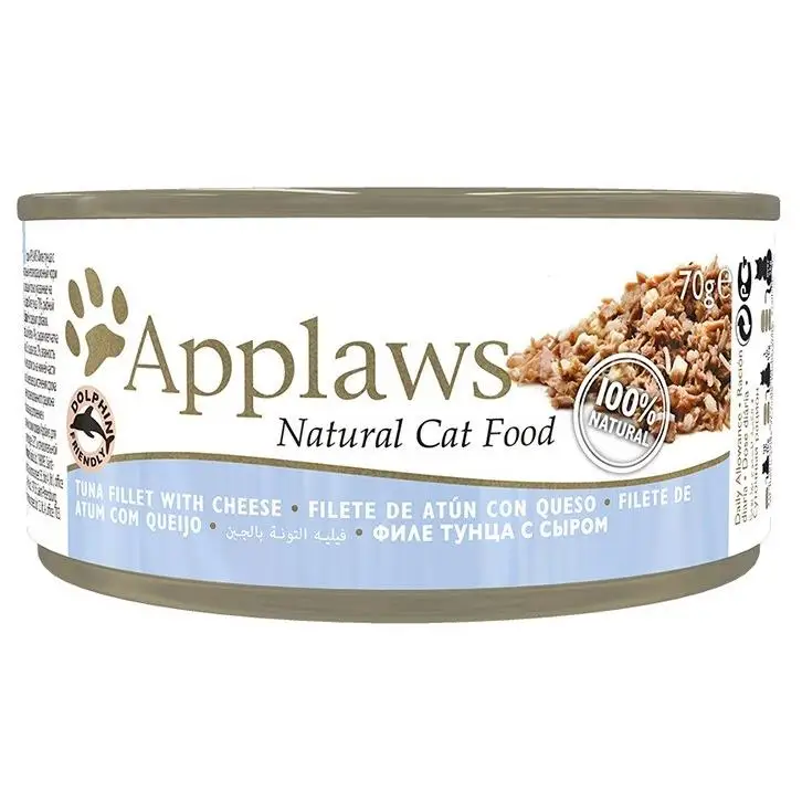 Applaws Lata Gatos Adultos Atún con Queso Comida húmeda en lata para gatosadultos de Applaws