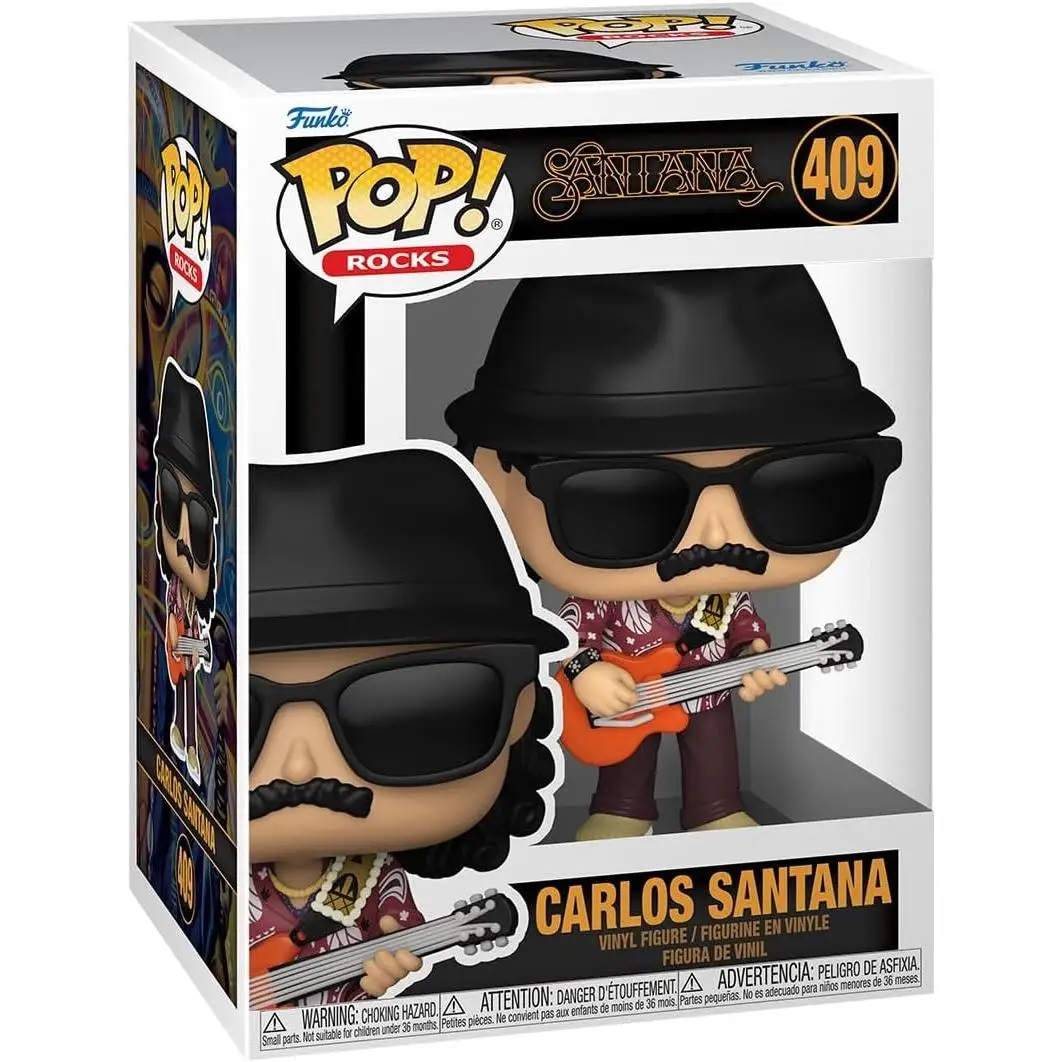 Funko Pop! Rocks: Carlos Santana - Figura de Vinilo Coleccionable - Edición Especial para Fans del Rock Latino