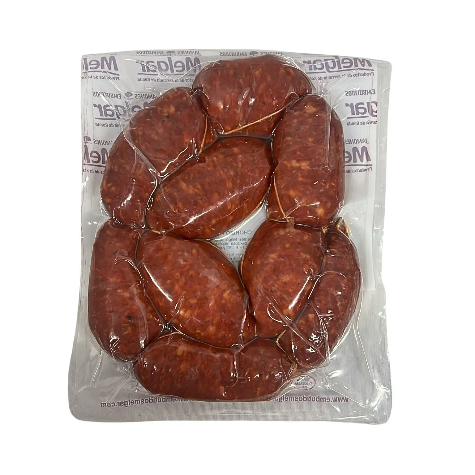 Chorizo de pollo con pimentón, Serranía de Ronda, Melgar, bajo en grasa, sin alérgenos, receta rondeña, aprox. 650g