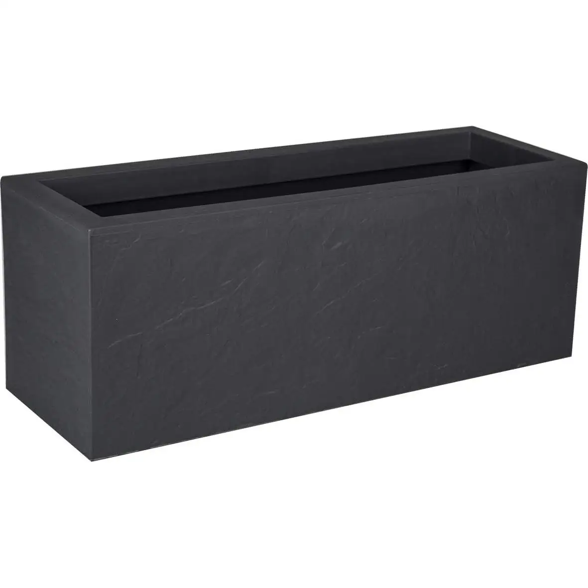 Pincho Jardinera Decorativa Grande para Interior y Exterior - Macetero Efecto Piedra de 80 cm y 30 cm, Ideal para Plantas Naturales y Orquídeas, Macetas Decorativas Modernas