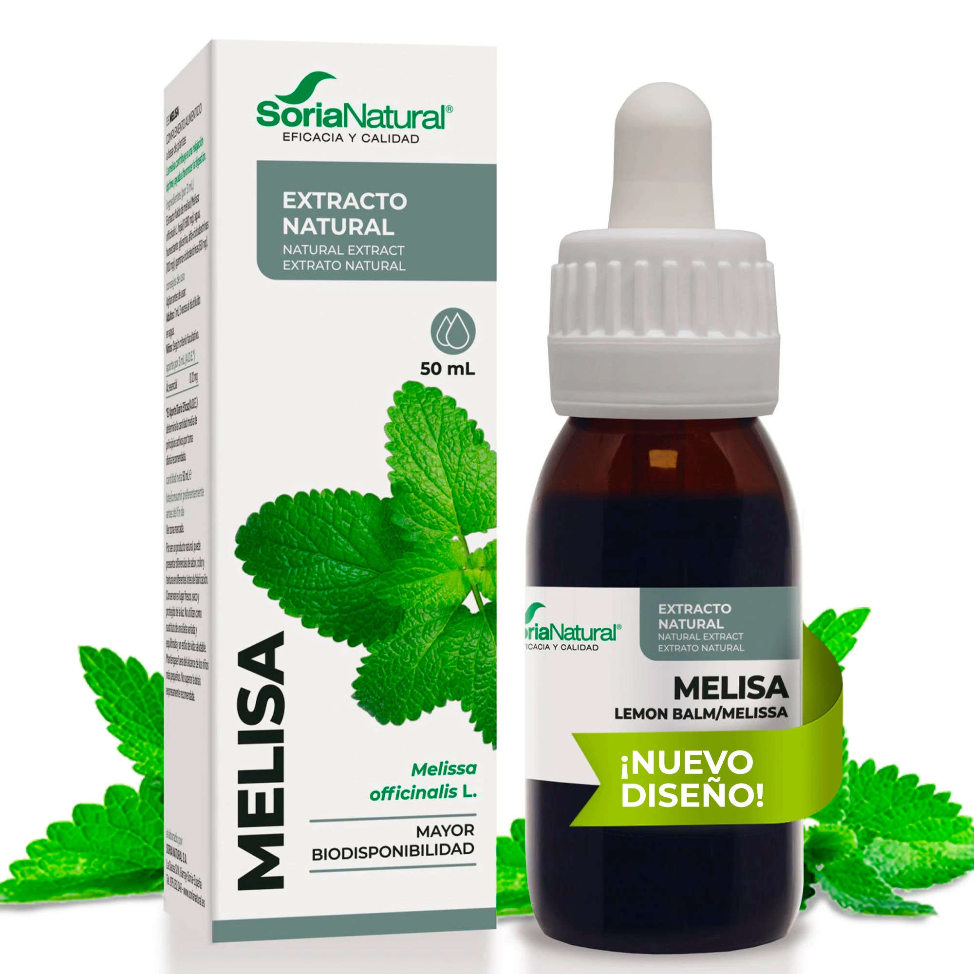 Melisa Extracto Soria Natural  – Ayuda a la relajación – Posee propiedades digestivas - Frasco de 50 ml
