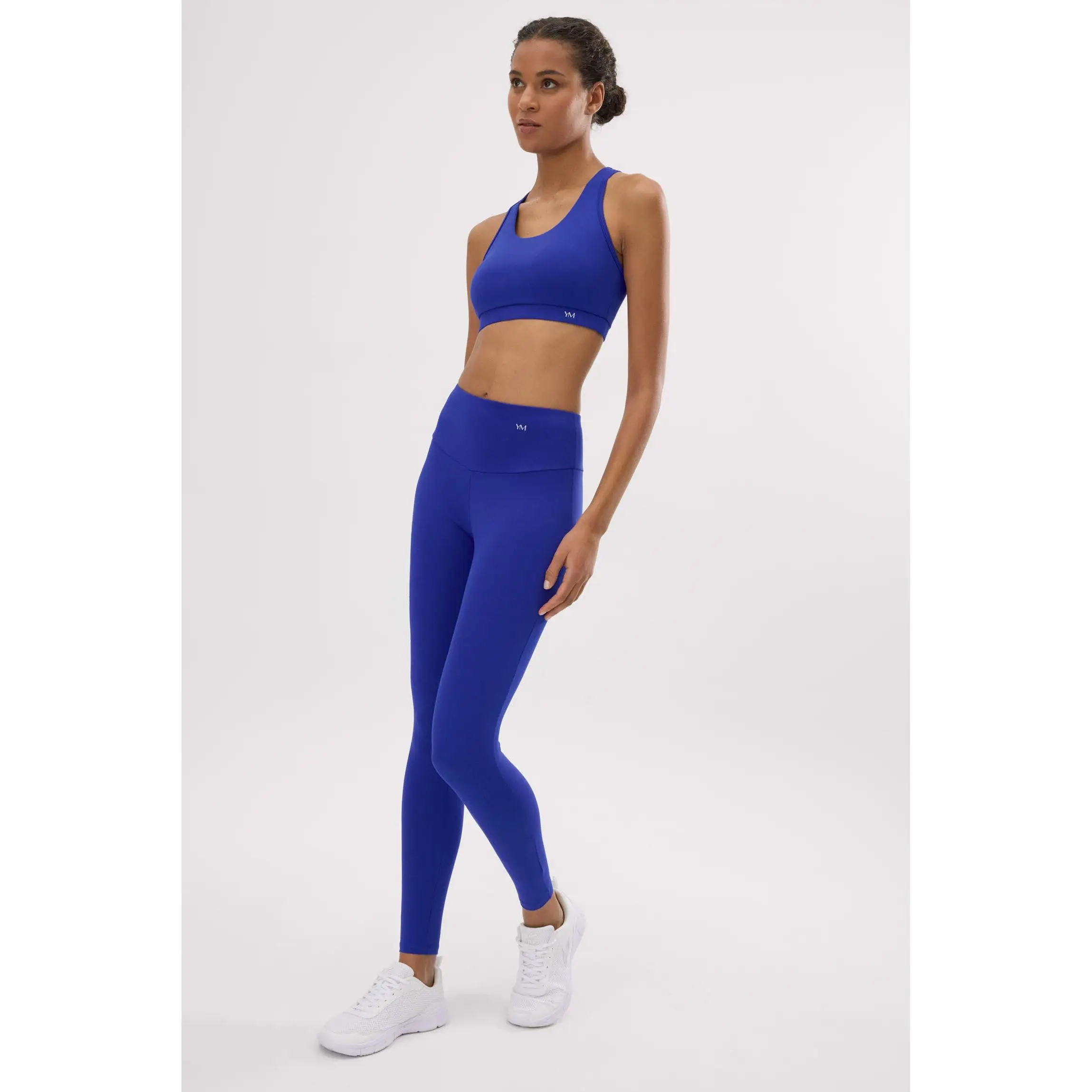 Ysabel Mora - Leggings deportivos de tiro alto tacto algodonero azul eléctrico