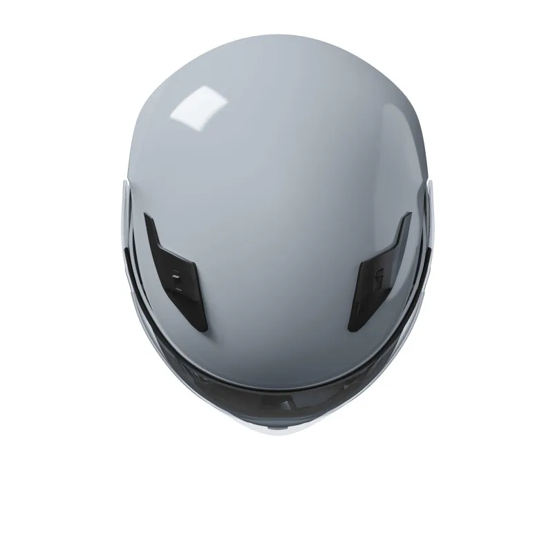 Moto helmet modular stormer turn nardo gray with sunglasses