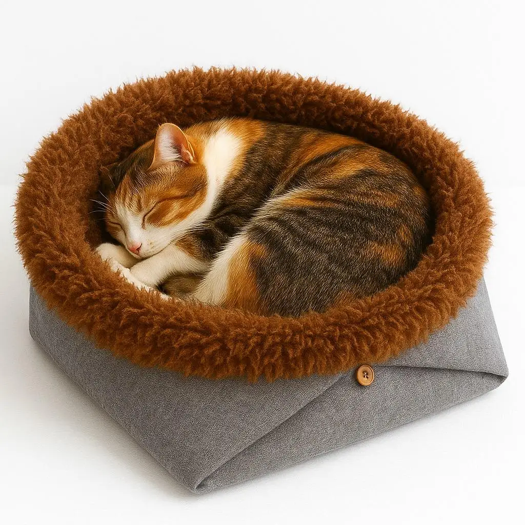 Cama para mascotas 3 en 1 | Alfombra, tapete y cama: multifuncional y práctica