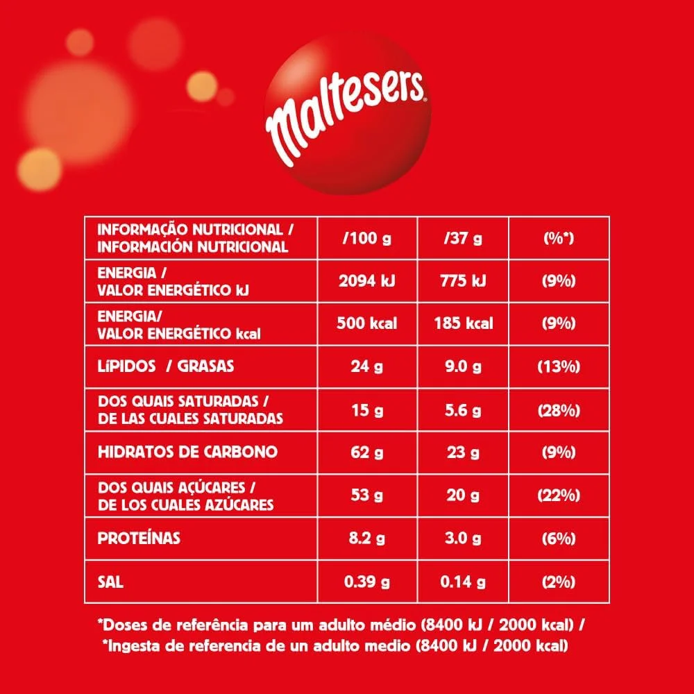 Maltesers-malted milk Chocolate balls-25x37gr