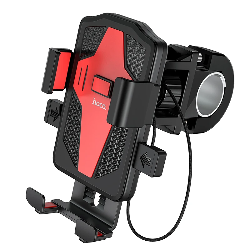 Hoco. Soporte De Moto Bici Compatible Ajustable Con Un Solo Toque Para Telefonos De 4,5 a 7 pulgadas 65-95 mm