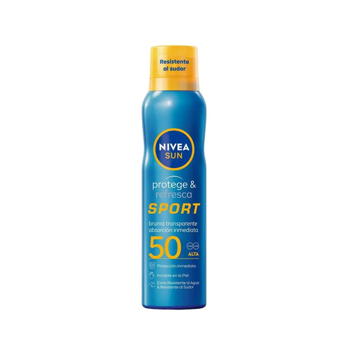 NIVEA SUN FP50 Spray Bruma Sport Protege y Refresca 200ml. Protección alta