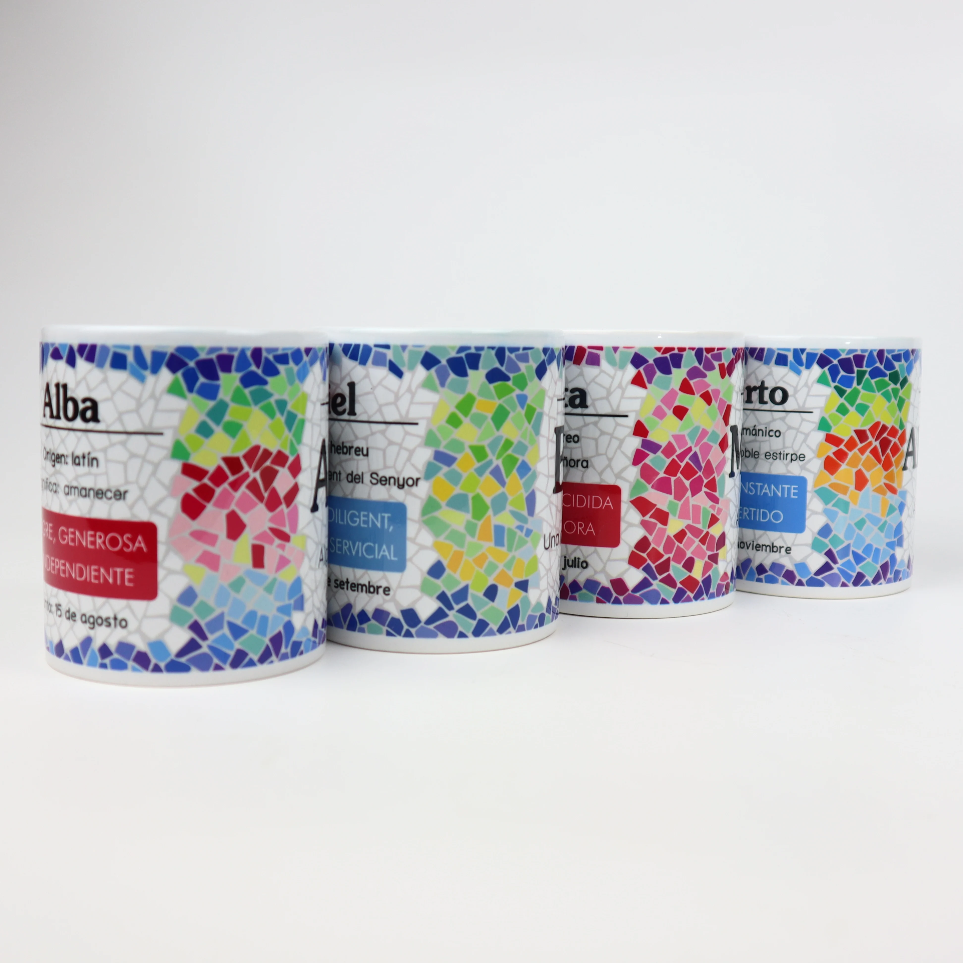 Personalized Mug Set with Gift Box, 330ml Capacity, 9.5 x 8 x 8 cm, Unique Ceramic Design for Coffee or Tea, Various Colors, Perfect for Breakfast or as a Christmas Gift #7