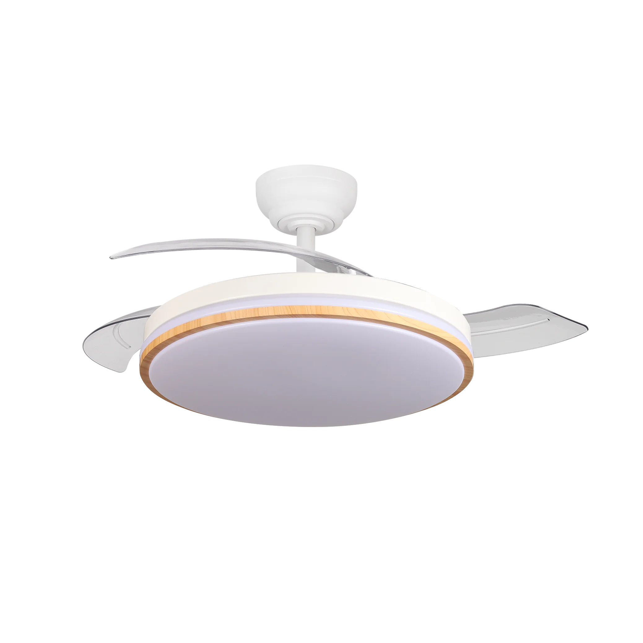 ABRILA Ventilador Dc Relampago 60w Blanco/haya 3asp.107d 6980 Lm 36x48/107cm 3col.remoto+memoria+temporizador+reg.intensidad CALIDAD GARANTIZADA