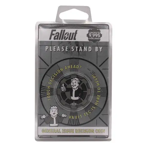 Replica Moneda Fallout Decision Coin (Black & White)